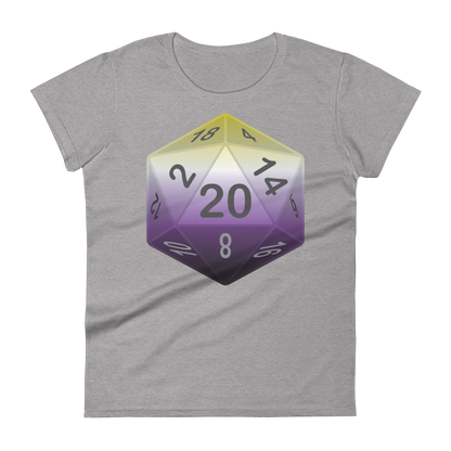 Pride Dice - Non-binary Women's short sleeve t-shirt