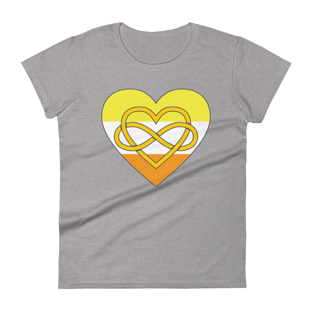 Polyamory Infinity Heart Maverique Pride Women's short sleeve t-shirt