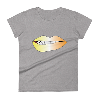 Biting Lips - Maverique Pride - Gradient Women's short sleeve t-shirt