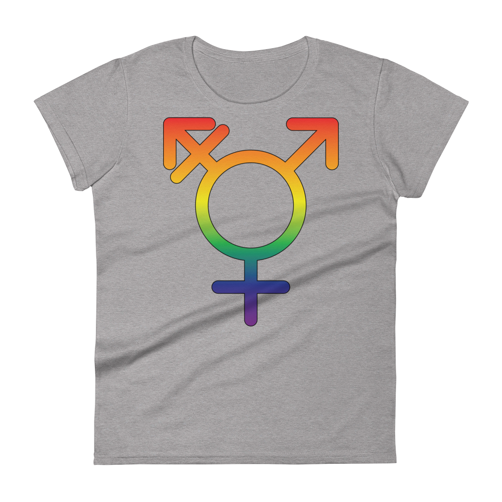 Transgender Symbol - Rainbow Pride Women's short sleeve t-shirt