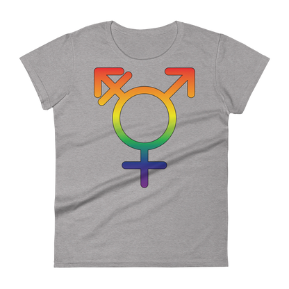 Transgender Symbol - Rainbow Pride Women's short sleeve t-shirt