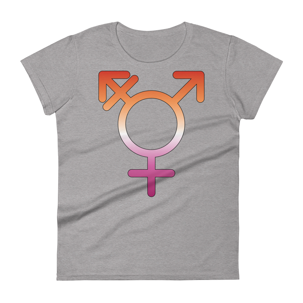 Transgender Symbol - Lesbian Pride Women's short sleeve t-shirt