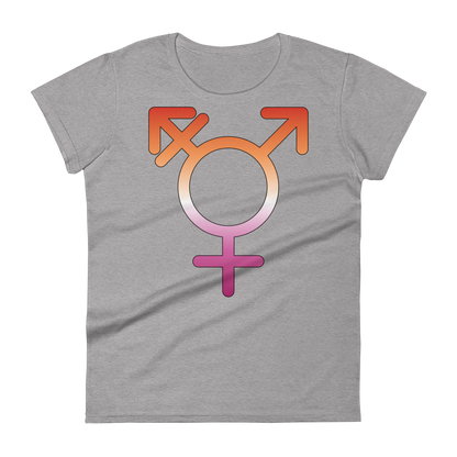 Transgender Symbol - Lesbian Pride Women's short sleeve t-shirt