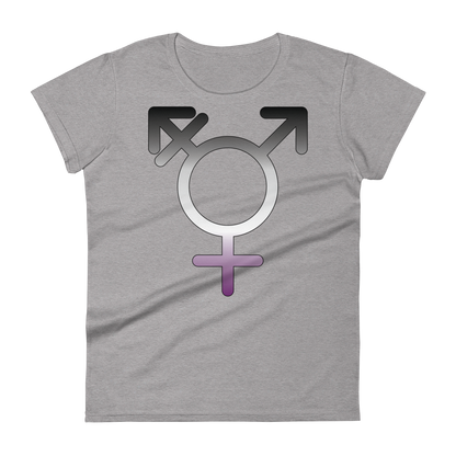 Transgender Symbol - Asexual/Demisexual Pride Women's short sleeve t-shirt