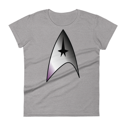 Starfleet Insignia - Asexual/Demisexual Pride Women's short sleeve t-shirt