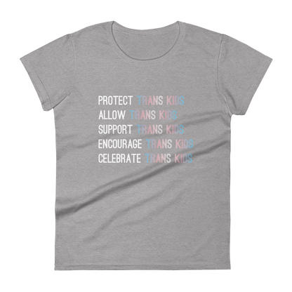 Support Trans Kids Women's short sleeve t-shirt