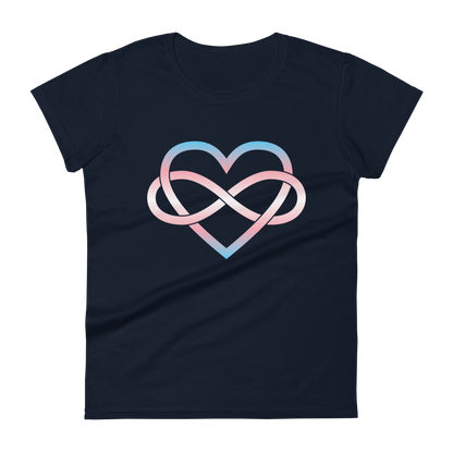 Polyamory Infinity Heart - Trans Women's short sleeve t-shirt