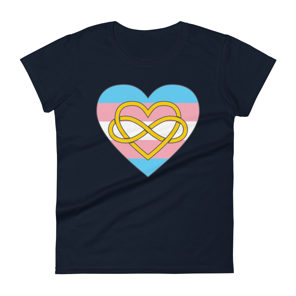 Polyamory Infinity Heart Trans Pride Women's short sleeve t-shirt