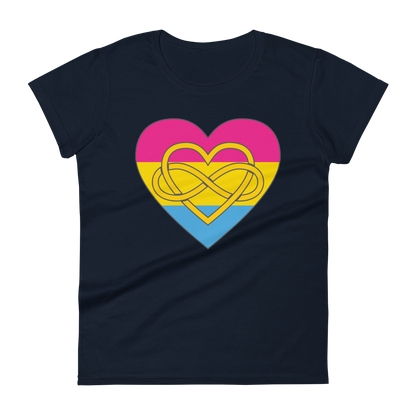 Polyamory Infinity Heart Pansexual Pride Women's short sleeve t-shirt