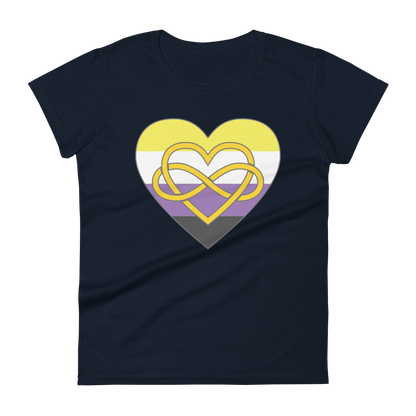 Polyamory Infinity Heart Non-binary Pride Women's short sleeve t-shirt