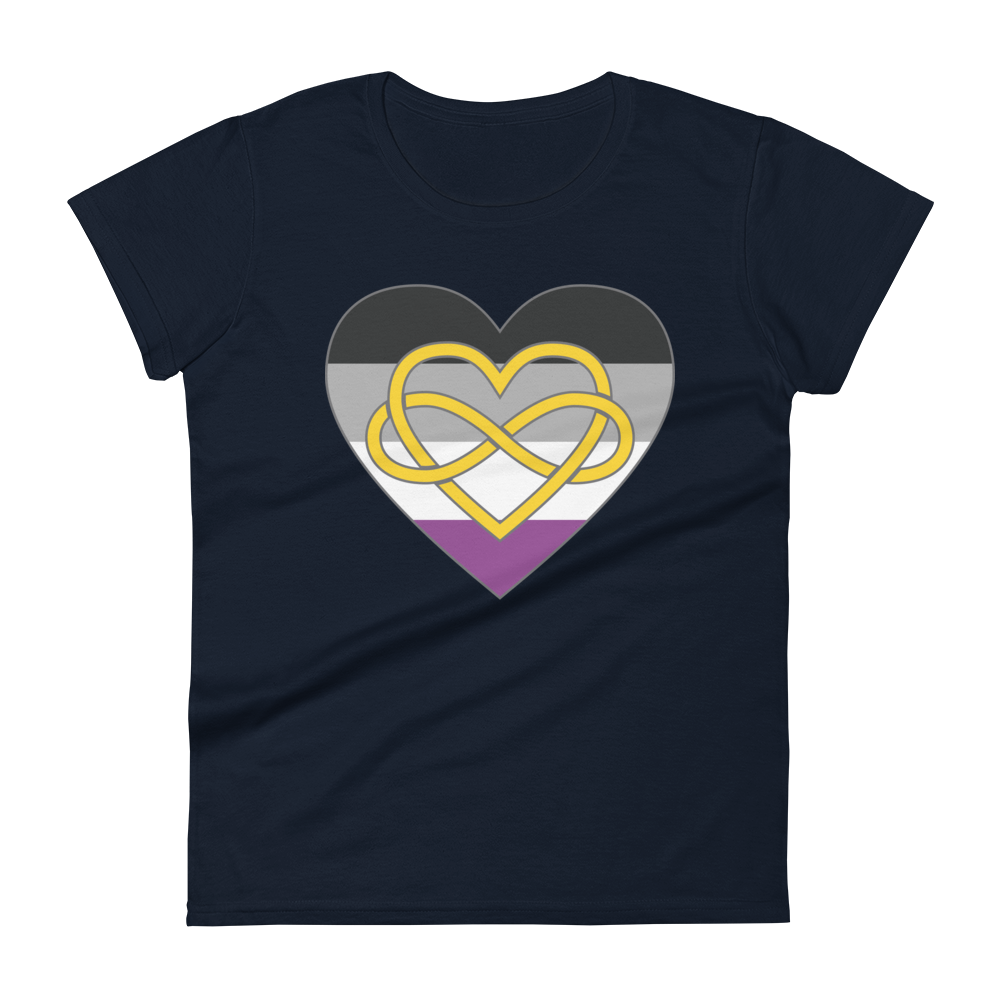 Polyamory Infinity Heart Asexual Pride Women's short sleeve t-shirt