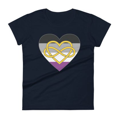 Polyamory Infinity Heart Asexual Pride Women's short sleeve t-shirt