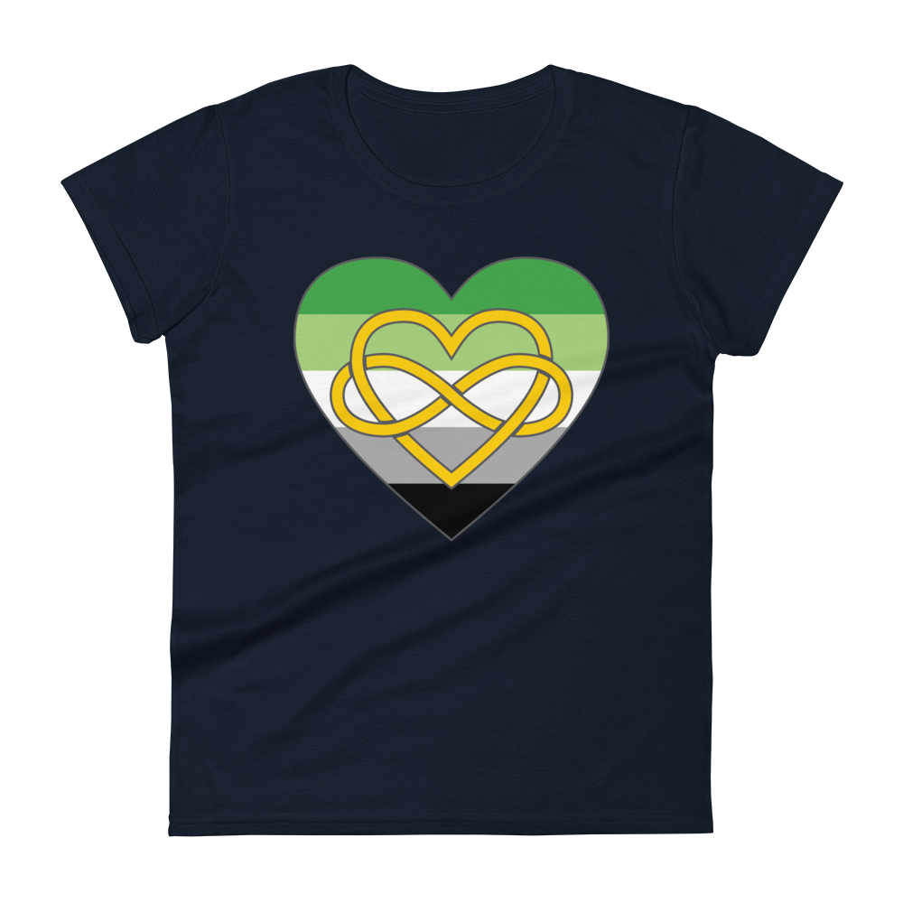 Polyamory Infinity Heart Aromantic Pride Women's short sleeve t-shirt