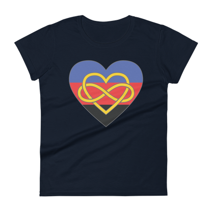 Polyamory Infinity Heart Pride Women's short sleeve t-shirt