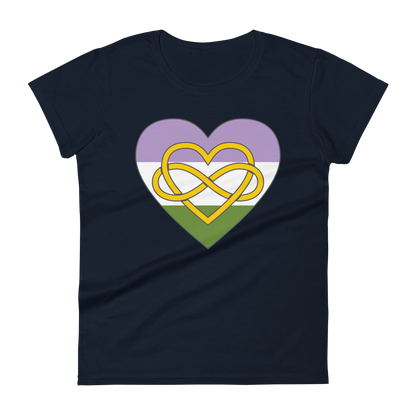 Polyamory Infinity Heart Genderqueer Pride Women's short sleeve t-shirt