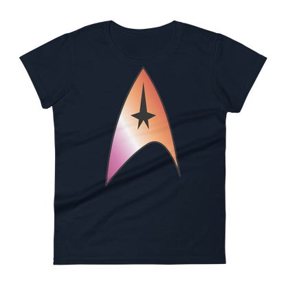 Starfleet Insignia - Lesbian Pride Women's short sleeve t-shirt