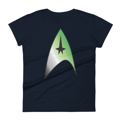 Starfleet Insignia - Aromantic Pride Women's short sleeve t-shirt