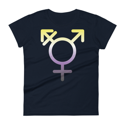 Transgender Symbol - Non-binary Pride Women's short sleeve t-shirt