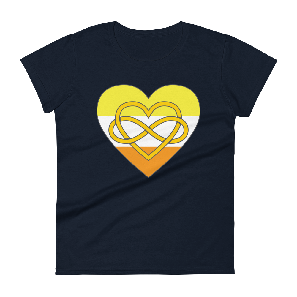 Polyamory Infinity Heart Maverique Pride Women's short sleeve t-shirt