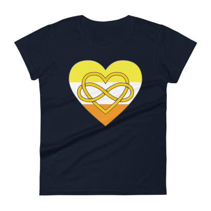 Polyamory Infinity Heart Maverique Pride Women's short sleeve t-shirt