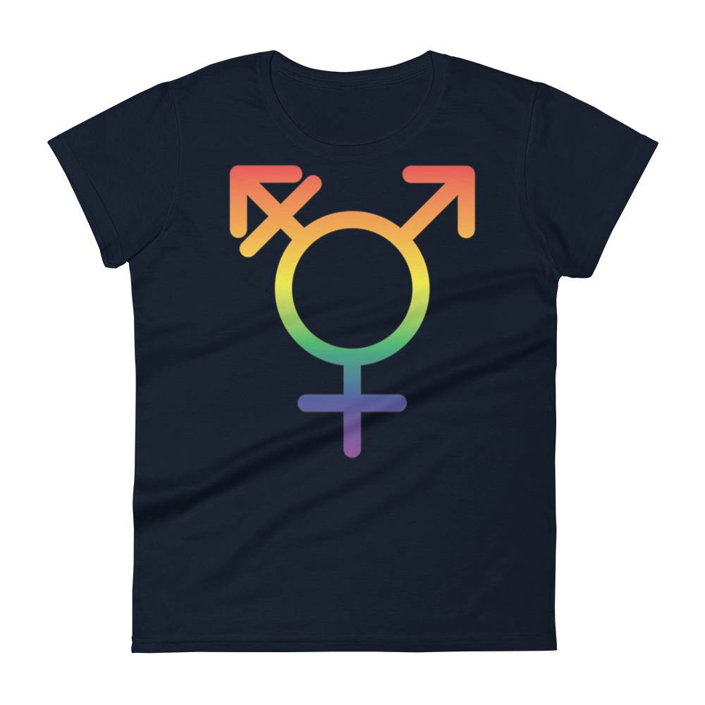 Transgender Symbol - Rainbow Pride Women's short sleeve t-shirt