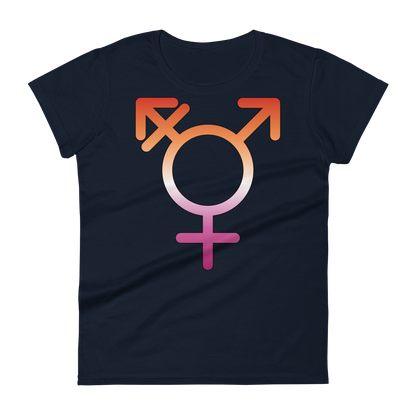 Transgender Symbol - Lesbian Pride Women's short sleeve t-shirt