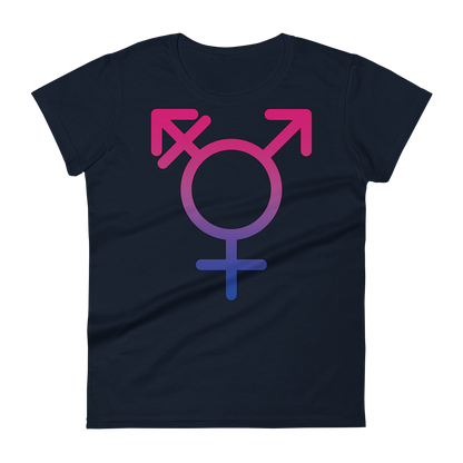 Transgender Symbol - Bisexual Pride Women's short sleeve t-shirt