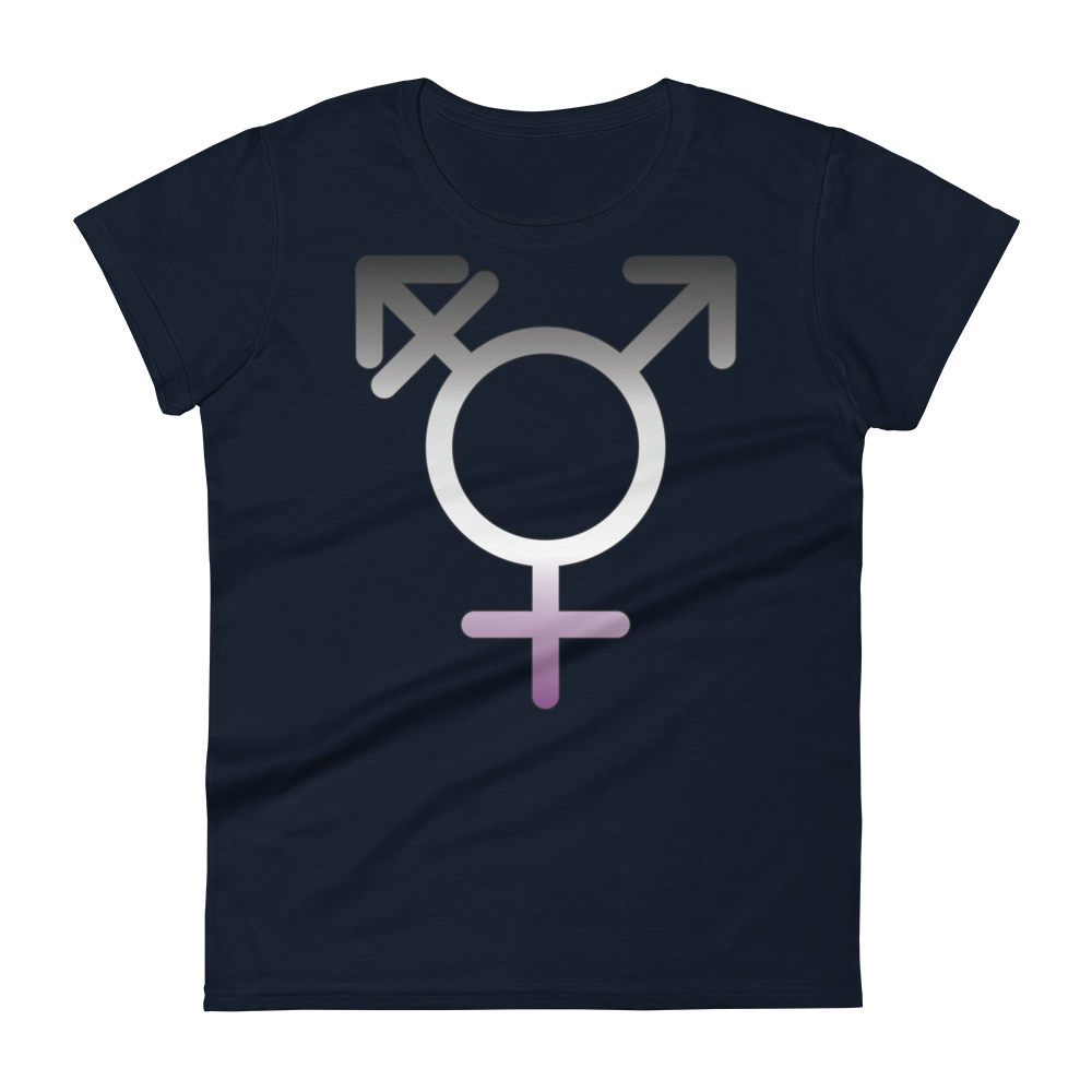 Transgender Symbol - Asexual/Demisexual Pride Women's short sleeve t-shirt