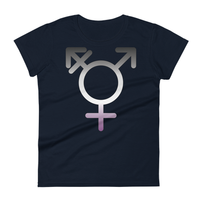 Transgender Symbol - Asexual/Demisexual Pride Women's short sleeve t-shirt