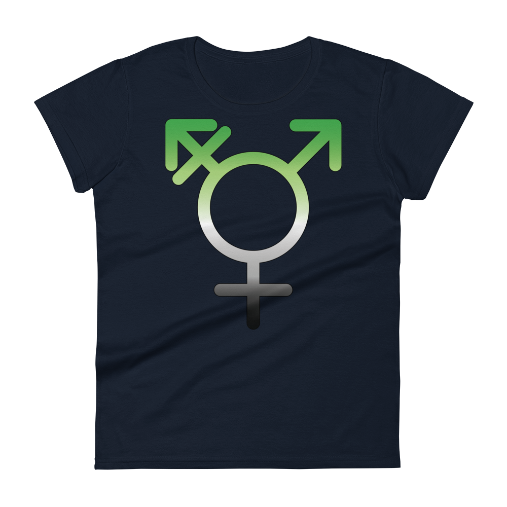 Transgender Symbol - Aromantic Pride Women's short sleeve t-shirt