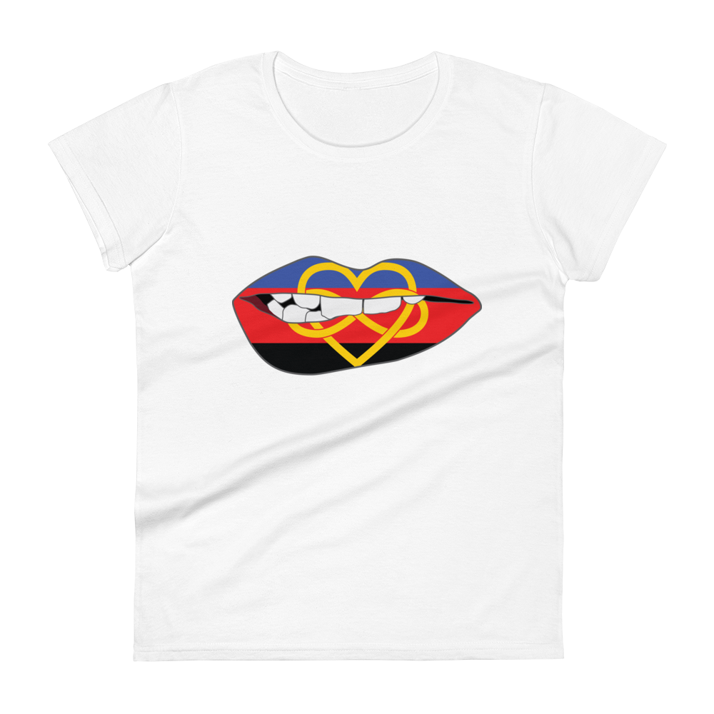 Biting Lips - Polyamory Flag Women's short sleeve t-shirt