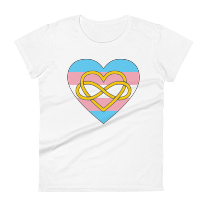 Polyamory Infinity Heart Trans Pride Women's short sleeve t-shirt