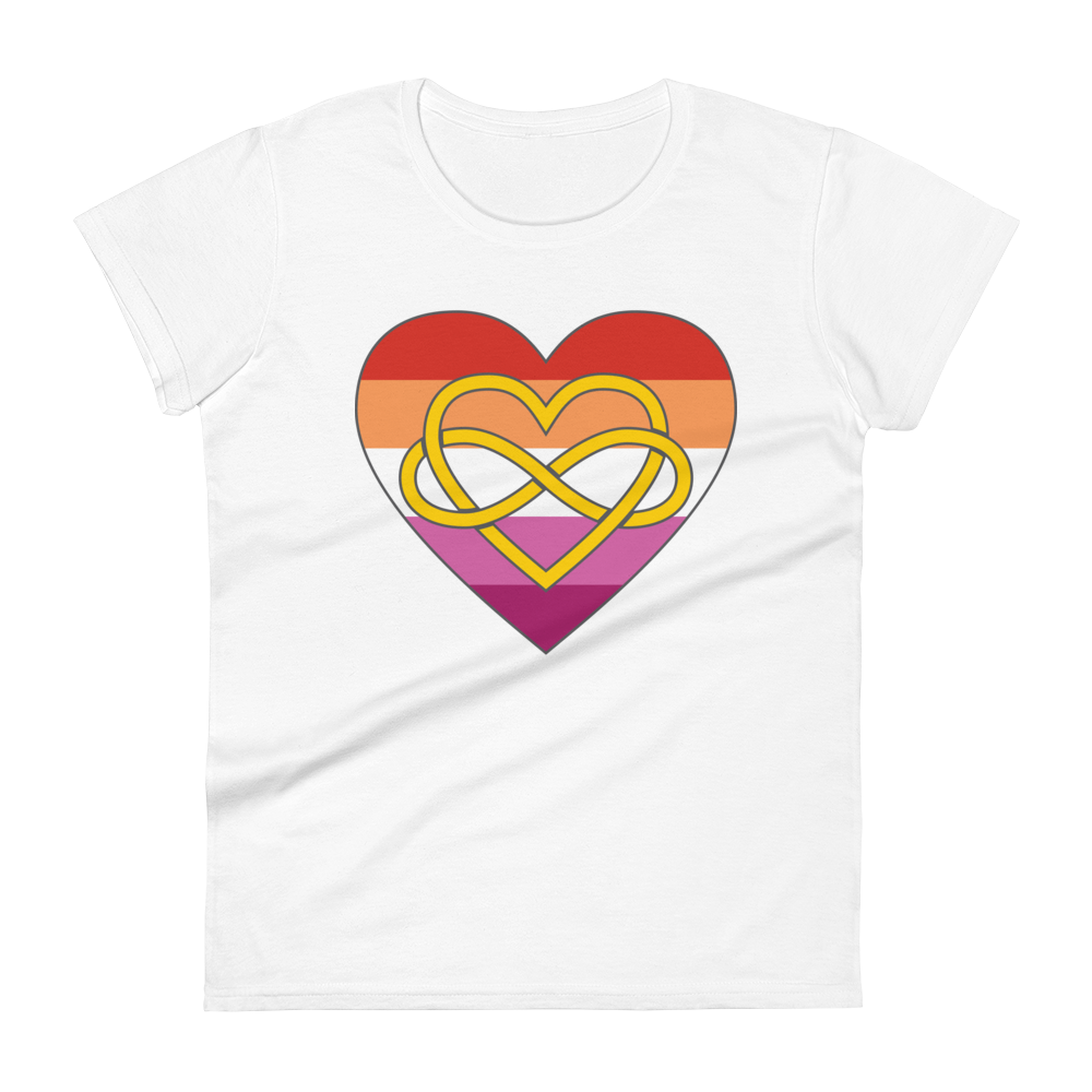 Polyamory Infinity Heart Lesbian Pride Women's short sleeve t-shirt