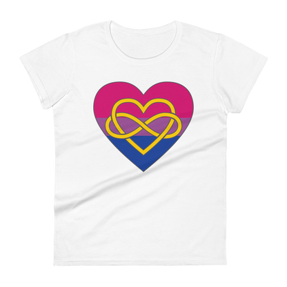 Polyamory Infinity Heart Bisexual Pride Women's short sleeve t-shirt