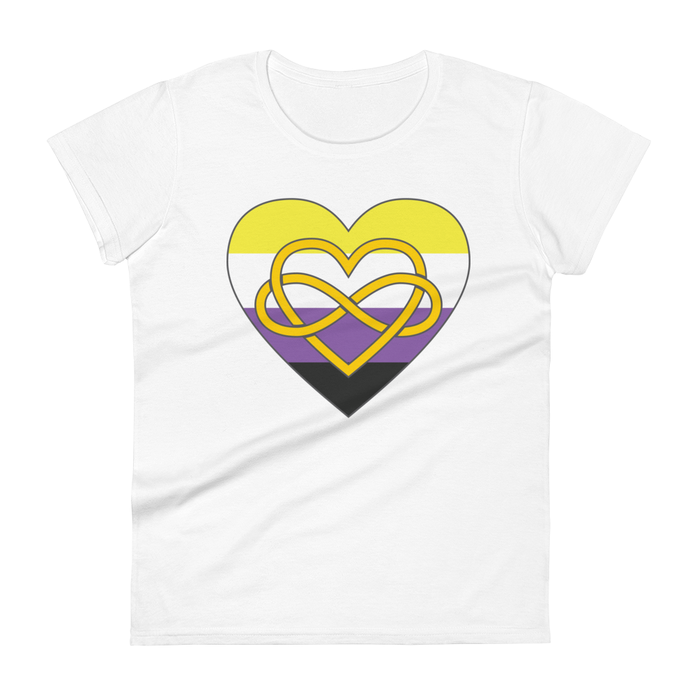 Polyamory Infinity Heart Non-binary Pride Women's short sleeve t-shirt