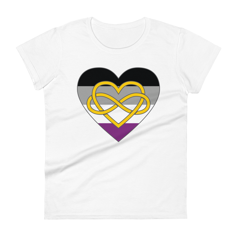 Polyamory Infinity Heart Asexual Pride Women's short sleeve t-shirt