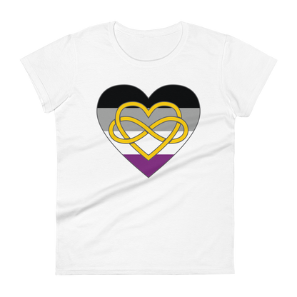 Polyamory Infinity Heart Asexual Pride Women's short sleeve t-shirt