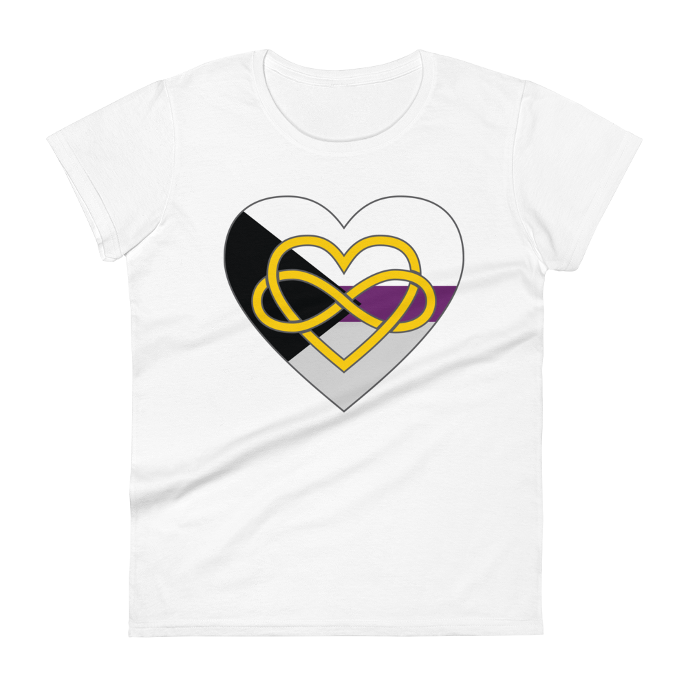 Polyamory Infinity Heart Demisexual Pride Women's short sleeve t-shirt