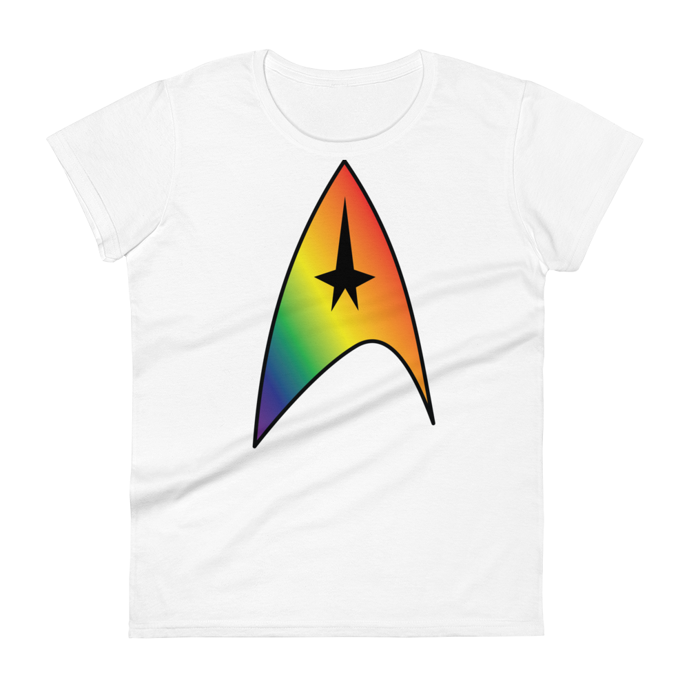 Starfleet Insignia - Rainbow Pride Women's short sleeve t-shirt