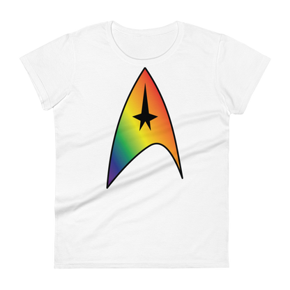 Starfleet Insignia - Rainbow Pride Women's short sleeve t-shirt