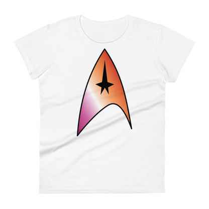 Starfleet Insignia - Lesbian Pride Women's short sleeve t-shirt