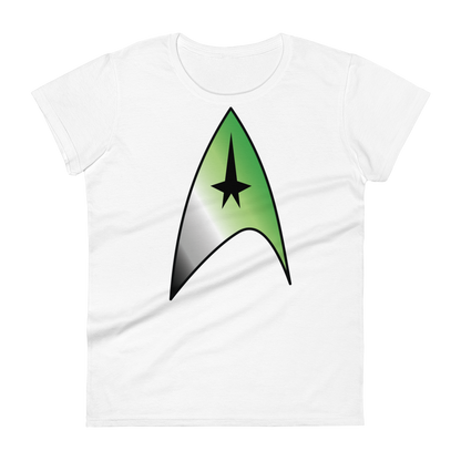 Starfleet Insignia - Aromantic Pride Women's short sleeve t-shirt