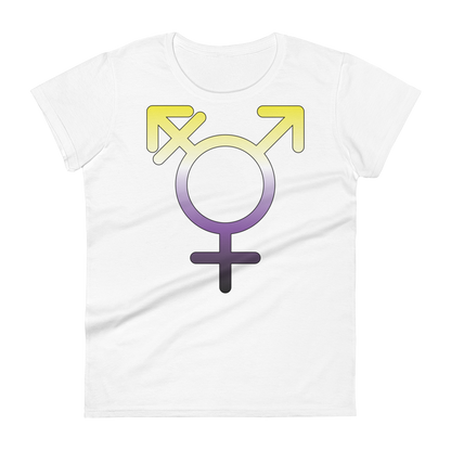 Transgender Symbol - Non-binary Pride Women's short sleeve t-shirt