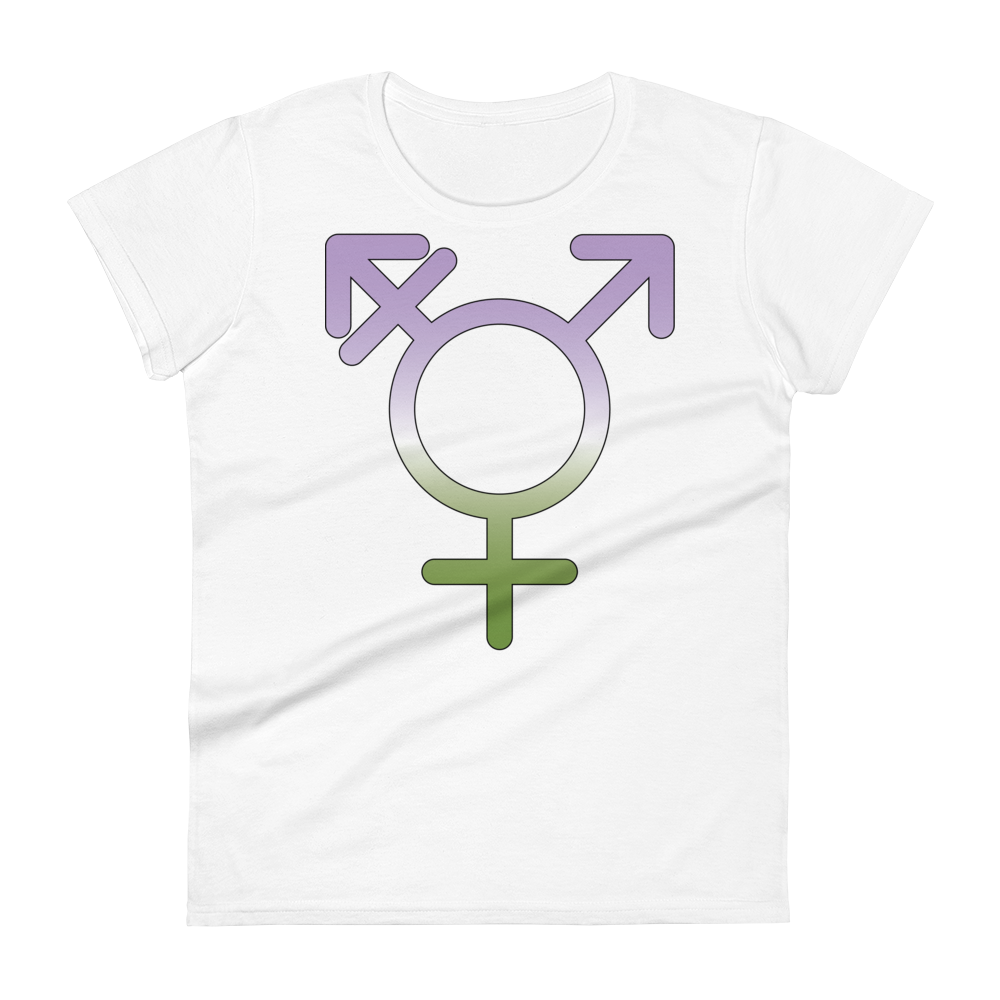 Transgender Symbol - Genderqueer Pride Women's short sleeve t-shirt