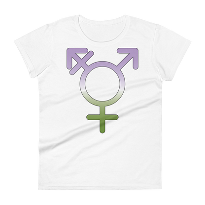 Transgender Symbol - Genderqueer Pride Women's short sleeve t-shirt