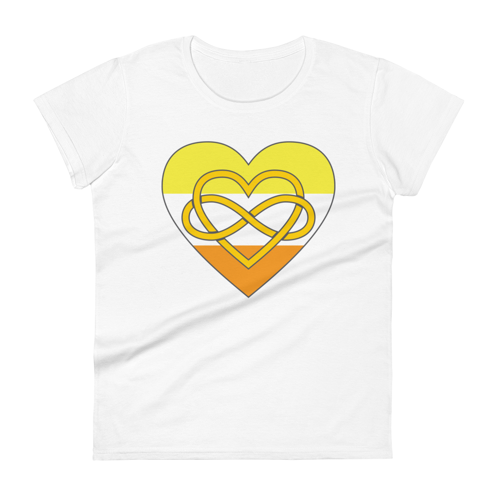 Polyamory Infinity Heart Maverique Pride Women's short sleeve t-shirt