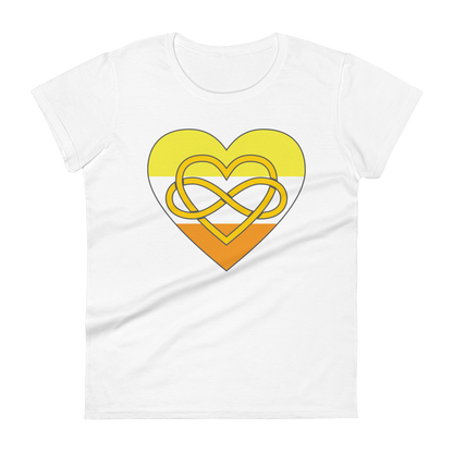 Polyamory Infinity Heart Maverique Pride Women's short sleeve t-shirt