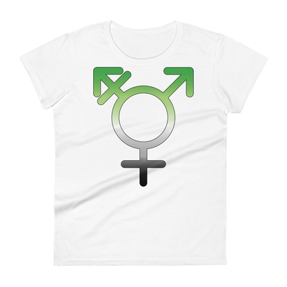 Transgender Symbol - Aromantic Pride Women's short sleeve t-shirt