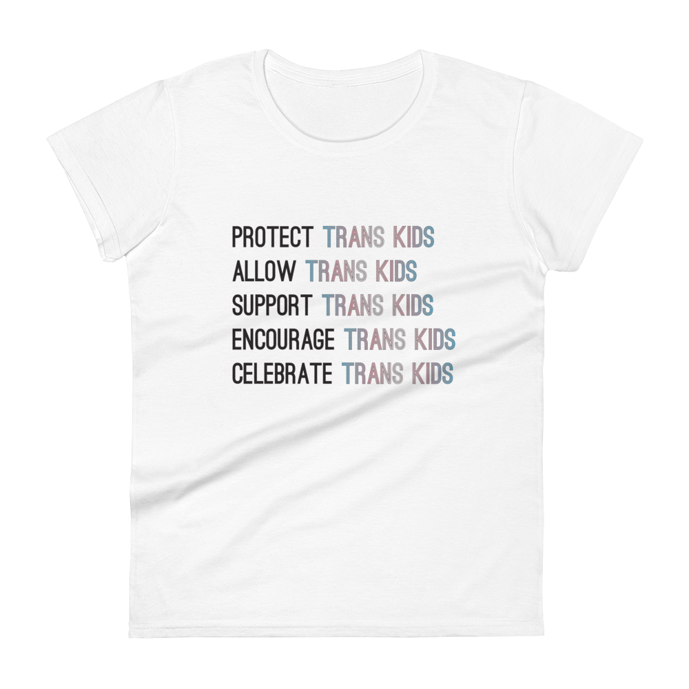 Support Trans Kids Women's short sleeve t-shirt