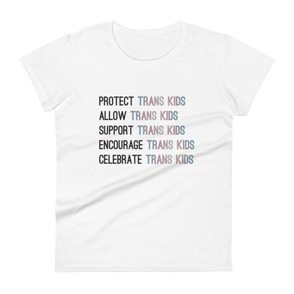 Support Trans Kids Women's short sleeve t-shirt